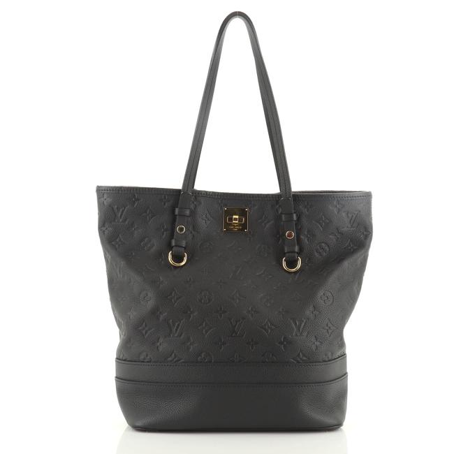 Louis Vuitton Citadine Handbag Monogram Empreinte Gm Blue Leather Tote