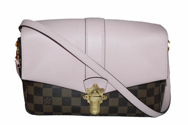 Louis Vuitton Clapton Lv BrownPink Damier Ebene Canvas Cross Body Bag