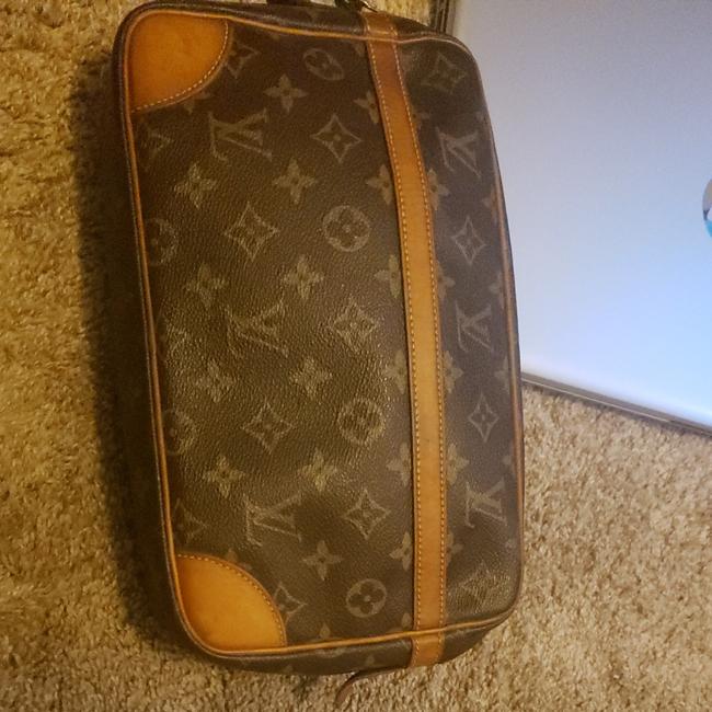 Louis Vuitton Compiegne 28 Mongram Brown Canvas Clutch