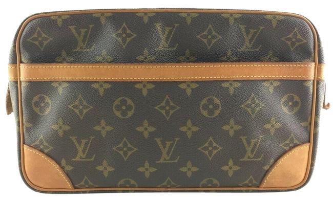 Louis Vuitton Compiegne Monogram Cosmetic Leather Clutch