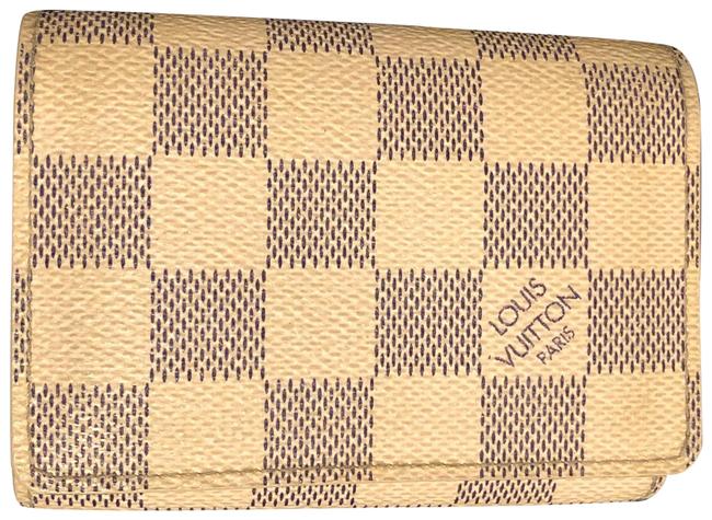 Louis Vuitton Damier Azur Canvas Enveloppe Carte De Visite Wallet