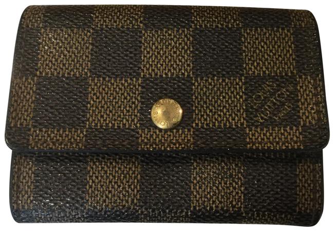 Louis Vuitton Damier Ebene Brown Coin Wallet