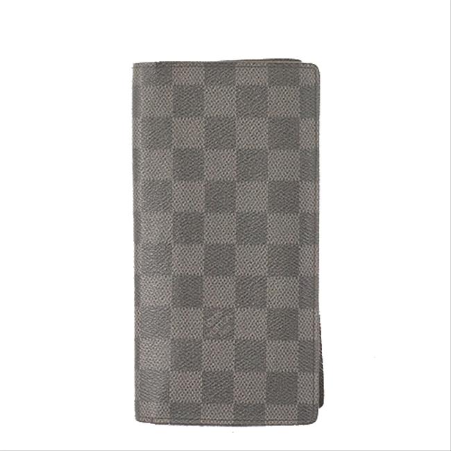 Louis Vuitton Damier Graphite Long N62665 Men Bi fold Wallet
