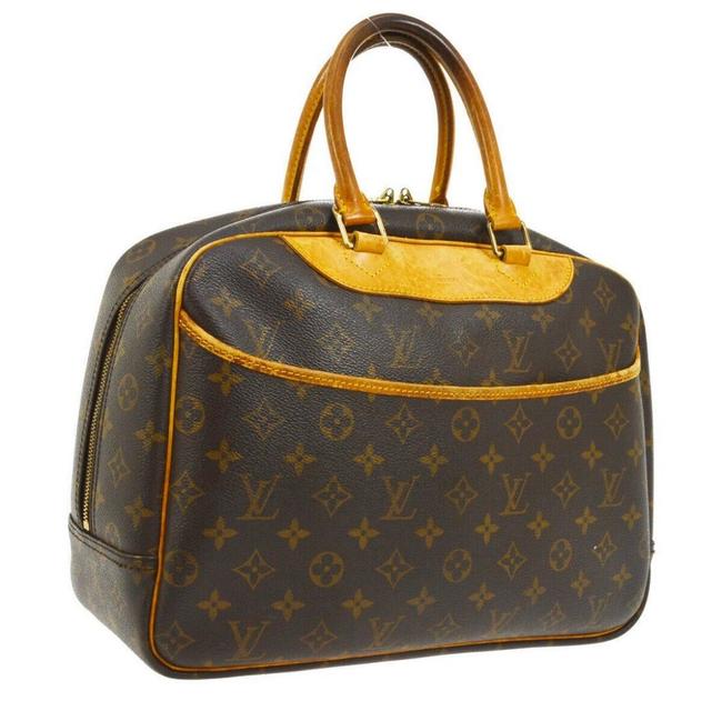 Louis Vuitton Deauville Business Handbag Leather Satchel