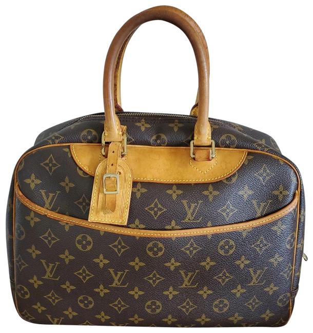 Louis Vuitton Deauville Monogram Brown Canvas Satchel