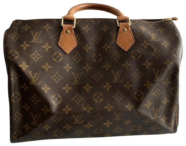 Louis Vuitton Doctor Speedy 35 Brown Monogram Canvas Satchel