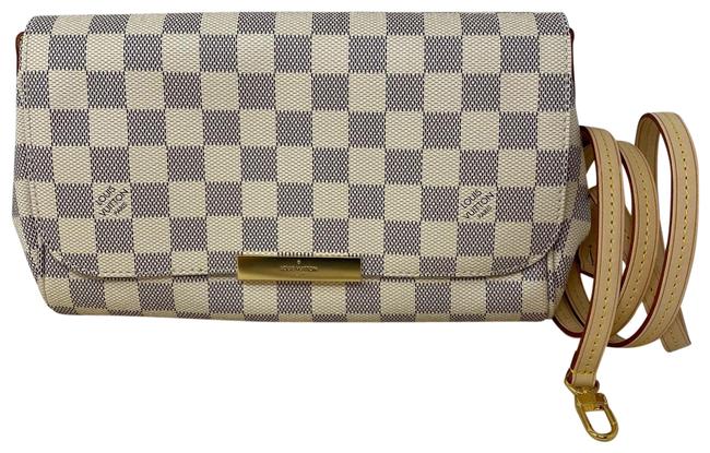 Louis Vuitton Favorite Mm Damier Azur Coated Canvas Clutch