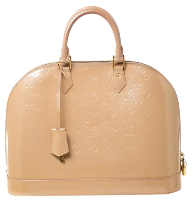 Louis Vuitton Florentine Alma Rose Gm Beige Monogram Vernis Tote