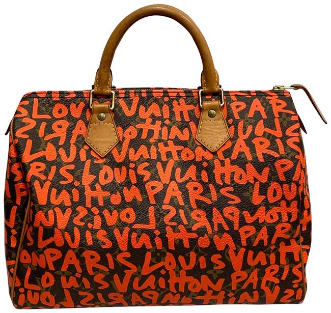 Louis Vuitton Graffiti Speedy Monogram 30 Satchel
