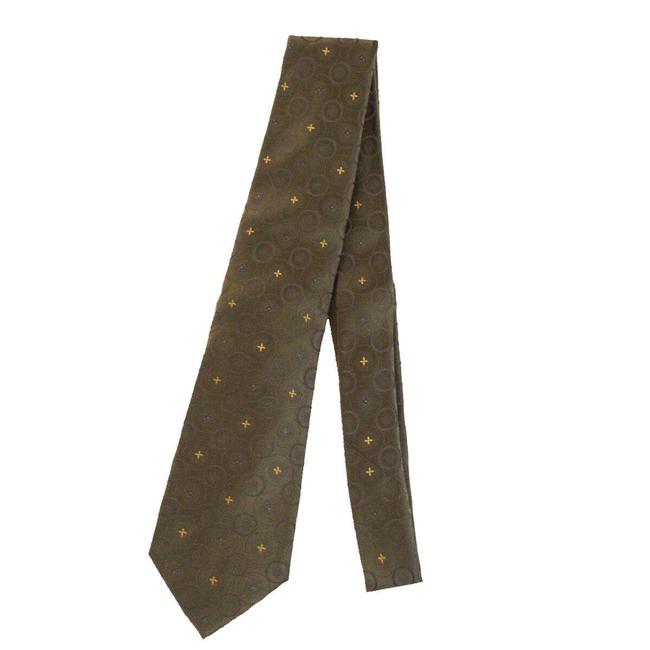 Louis Vuitton Gray Lv Logo Neck Tie Monogram Silk ScarfWrap