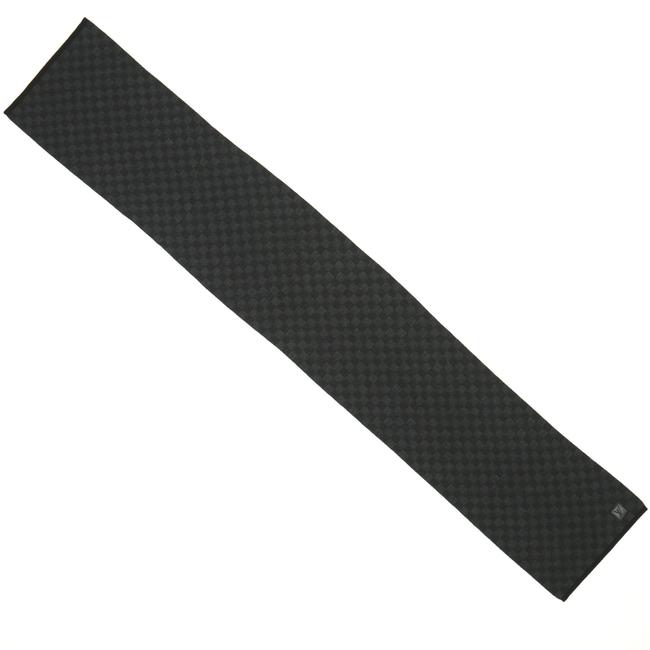 Louis Vuitton Gray Petit Damier Wool ScarfWrap