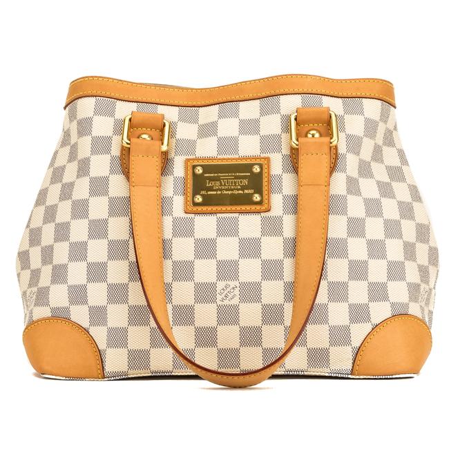 Louis Vuitton Hampstead Damier Azur Pm 4080026 White Tote
