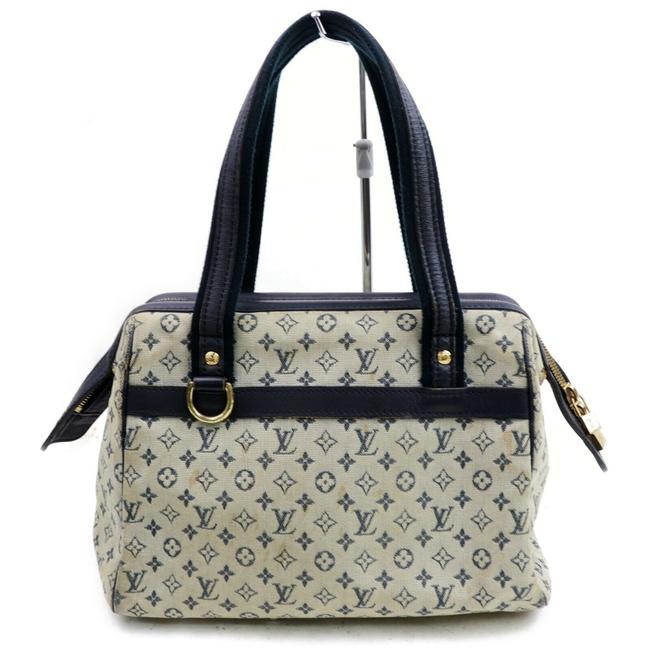 Louis Vuitton Josephine 872272 Pm Navy Blue Monogram Mini Lin Satchel