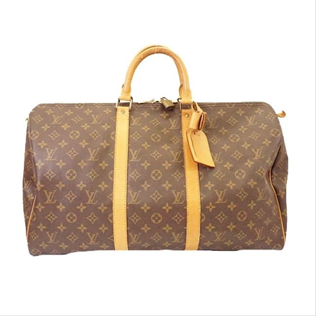 Louis Vuitton Keepall 50 M41426 Monogram Satchel