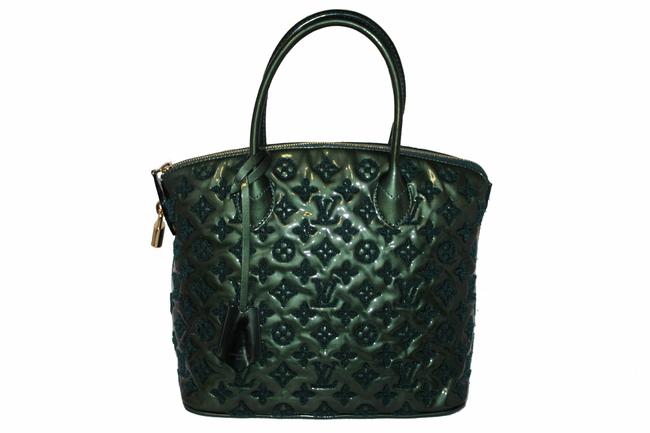 Louis Vuitton Lockit Lv Limited Handbag Green Monogram Fascination Tote