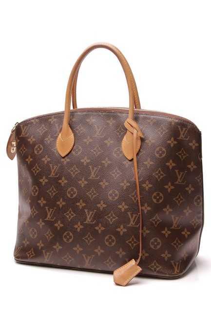 Louis Vuitton Lockit Mm Brown Monogram Canvas Satchel