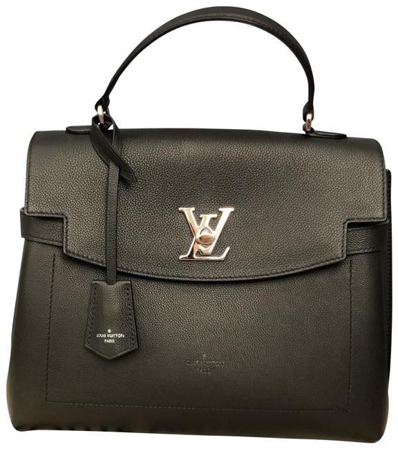 Louis Vuitton Lockme Ever Mm Noir Black Leather Satchel