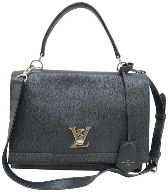Louis Vuitton Lockme II Black Calfskin Satchel