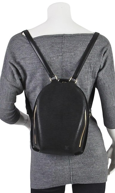 Louis Vuitton Mabillon Black Epi Backpack