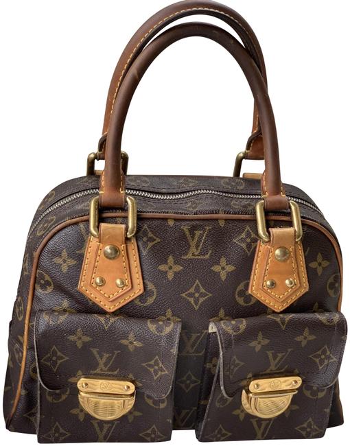 Louis Vuitton Manhattan Brown Monogram Canvas Satchel