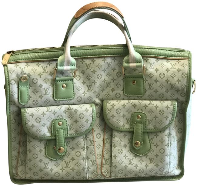 Louis Vuitton Mary Kate Monogram Green Canvas Tote