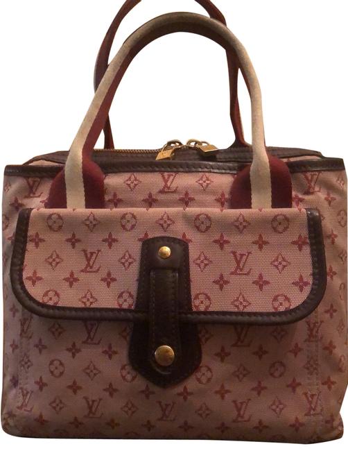 Louis Vuitton Mary Kate Min Lin #th0055 Cherry Canvas Satchel