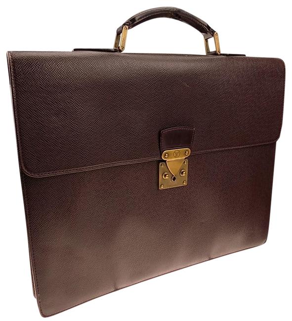 Louis Vuitton Monogram Brown CanvasLeather Satchel