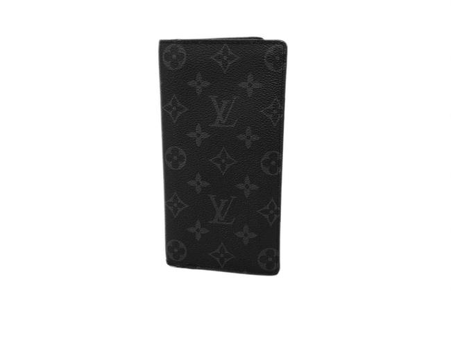 Louis Vuitton Monogram Eclipse Portofeuil Broza Leather Wallet