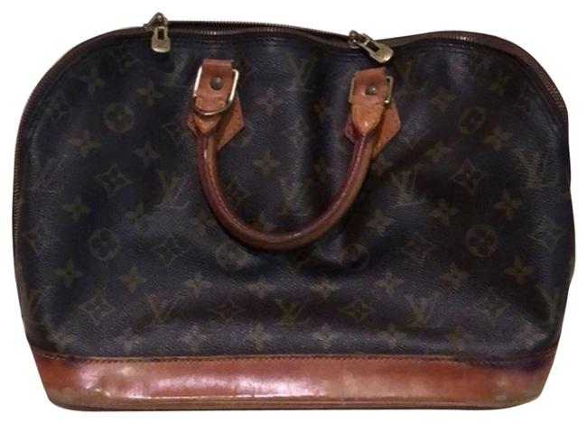Louis Vuitton Monogram Handbag #55 Brown Satchel