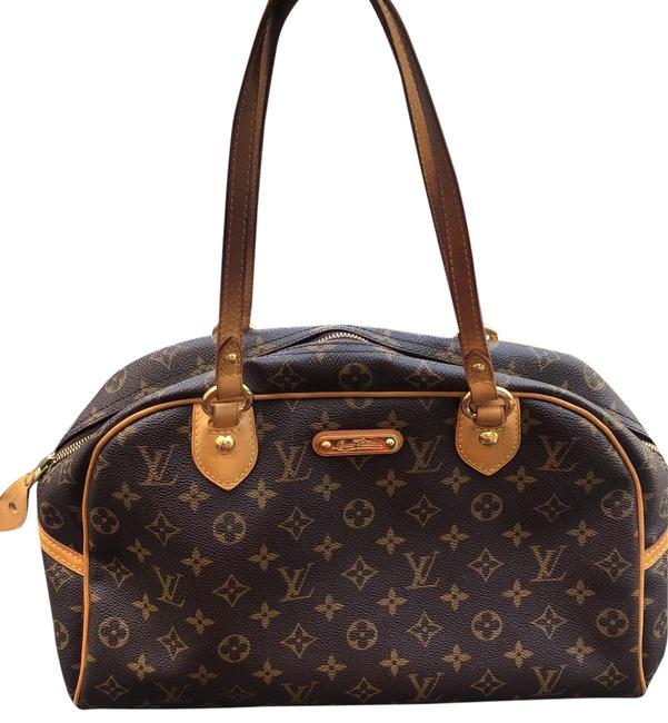 Louis Vuitton Shoulder Bag Montorgueil Monogram Coated Canvas Satchel