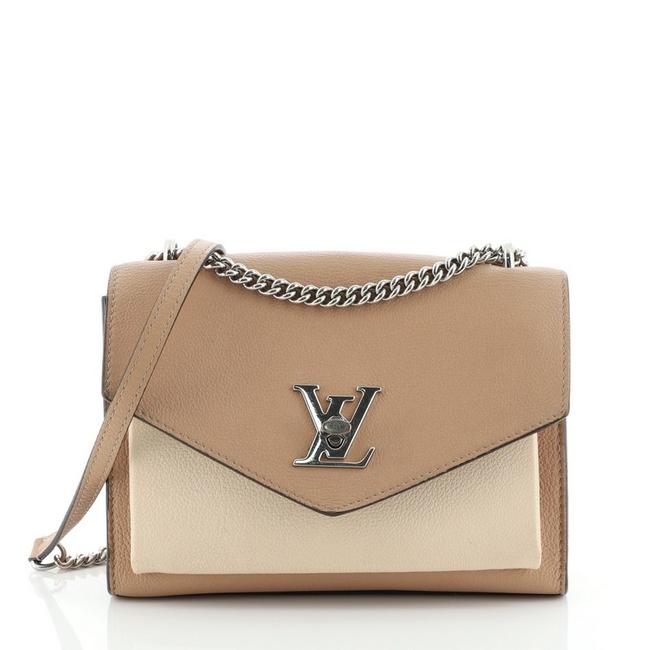 Louis Vuitton Mylockme Handbag Bb Neutral Leather Cross Body Bag