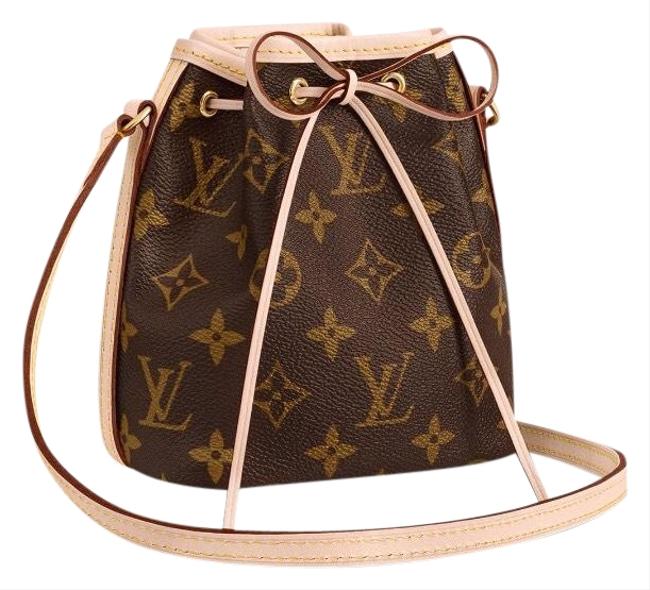 Louis Vuitton Nano Noe Brown Canvas Cross Body Bag