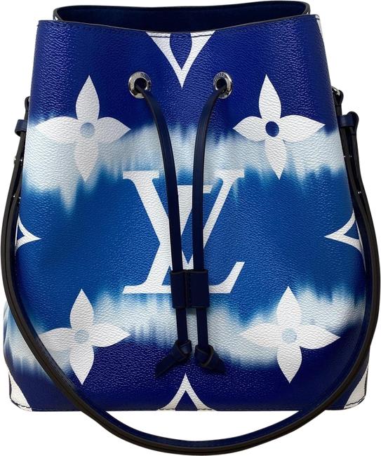Louis Vuitton Neonoe Lv Escale Bleu Blue Coated Canvas Hobo Bag