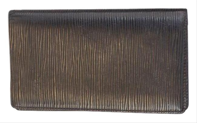 Louis Vuitton Noir Epi Long Card Case Men Wallet