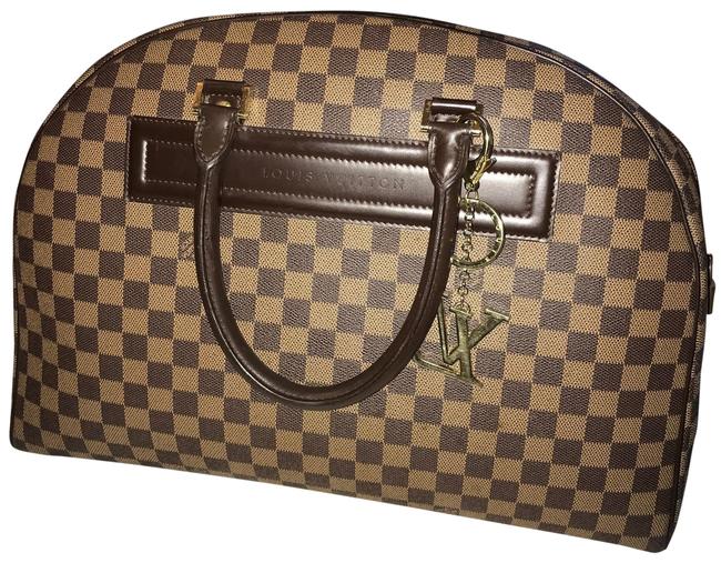 Louis Vuitton Nolita 24 Hour Brown CanvasLeather Satchel