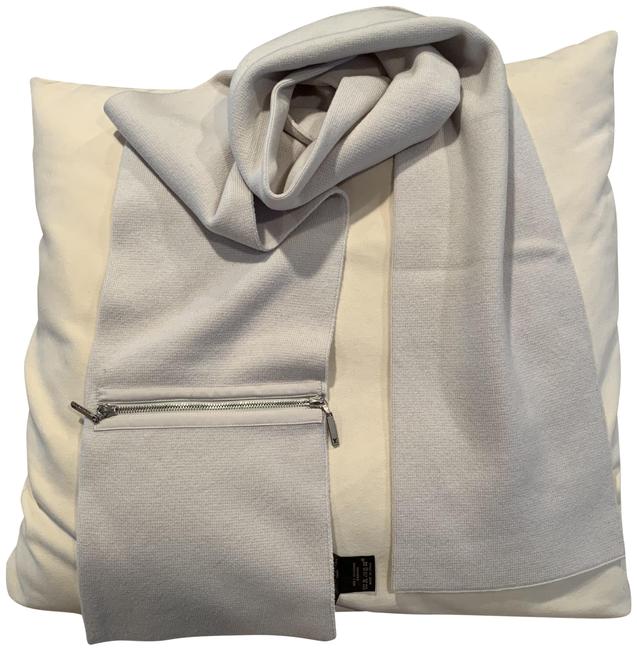 Louis Vuitton Off White Cashmere Zip Pocket ScarfWrap