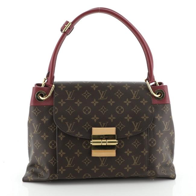 Louis Vuitton Olympe Handbag Brown Monogram Canvas Clutch
