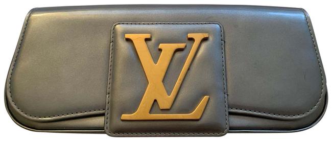 Louis Vuitton Pale Grayish Green Patent Leather Clutch