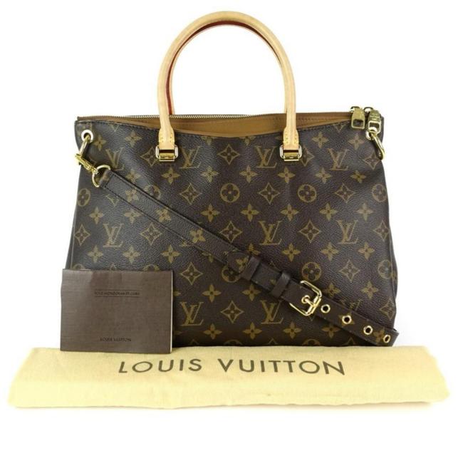 Louis Vuitton Pallas Monogram Hanabe Leather Shoulder Bag