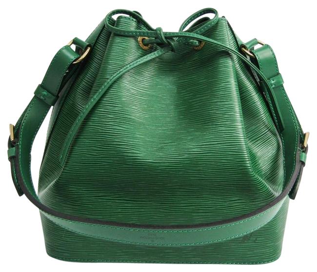 Louis Vuitton Petit Noe M44104 Women Borneo Green Epi Leather Shoulder Bag