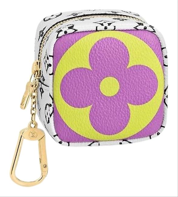 Louis Vuitton Pink Lila Cube Coin Purse Wallet