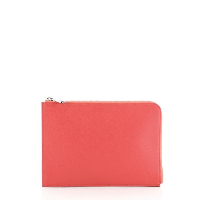 Louis Vuitton Pochette Jour Zip Around Pm Red Leather Clutch