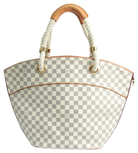 Louis Vuitton Pumpron N48057 Handbag Damier Azur Satchel