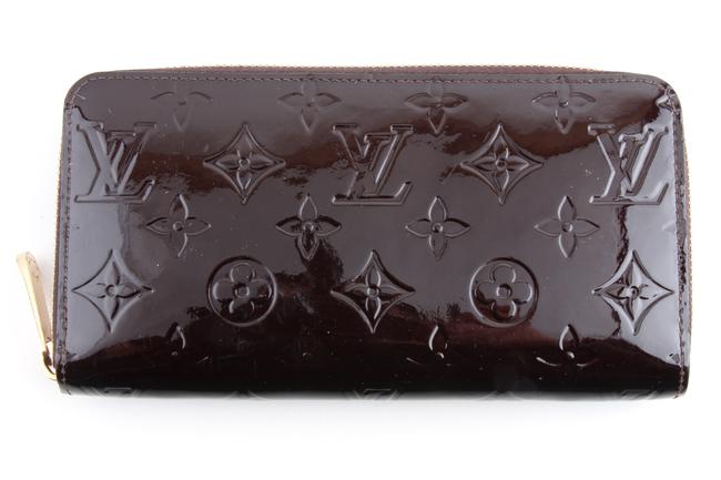 Louis Vuitton Purple Zippy Amarante Monogram Vernis Wallet