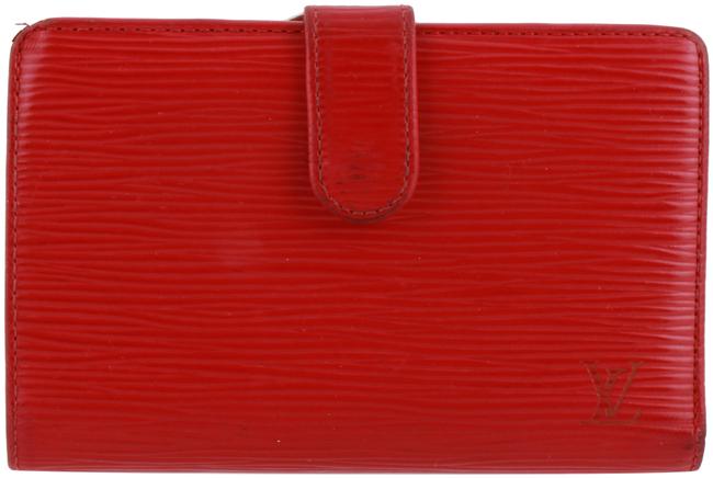 Louis Vuitton Red Epi Leather French Wallet