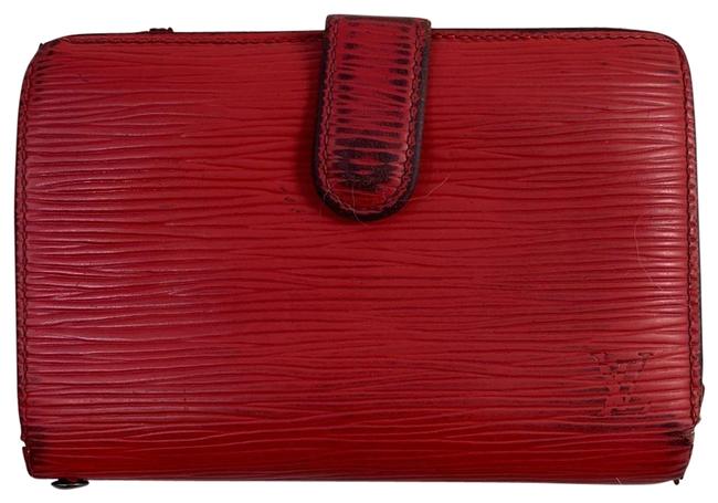 Louis Vuitton Red Kisslock Elkl0100 Wallet