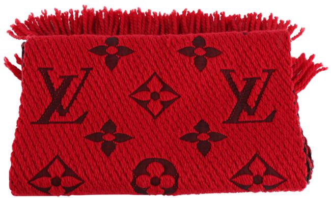 Louis Vuitton Red Ruby Logomania M72432 ScarfWrap