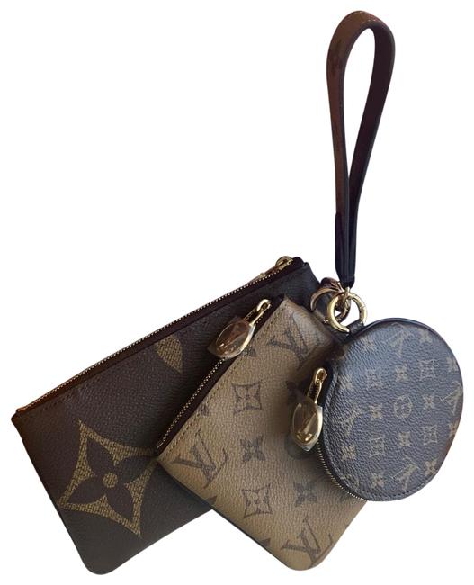 Louis Vuitton Reverse Monogram Trio Pouch Wallet