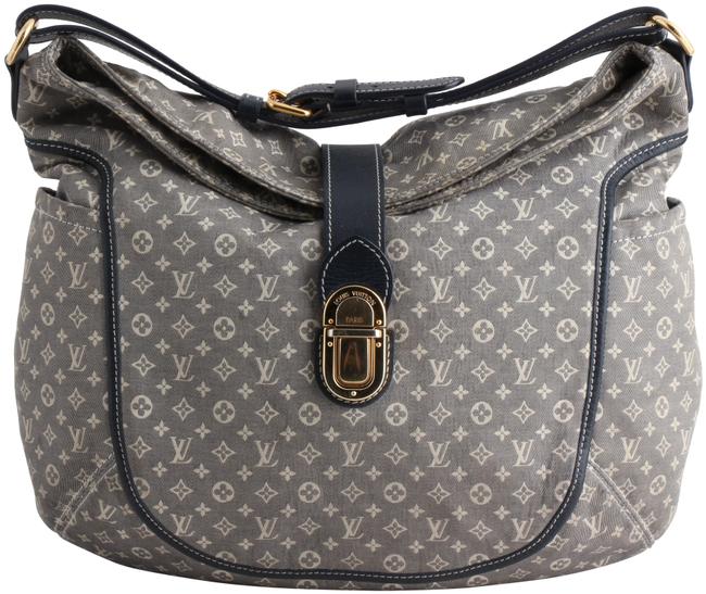 Louis Vuitton Romance Idylle Encre Mini Lin Monogram Grey Canvas Hobo Bag