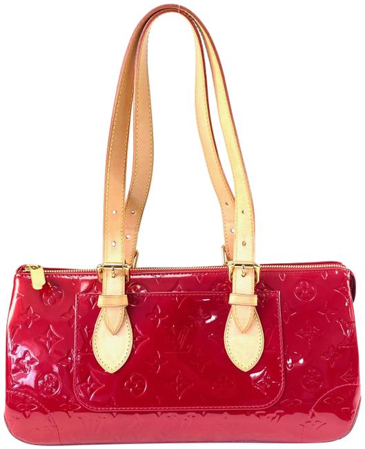 Louis Vuitton Rosewood Vernis Red Patent Leather Shoulder Bag